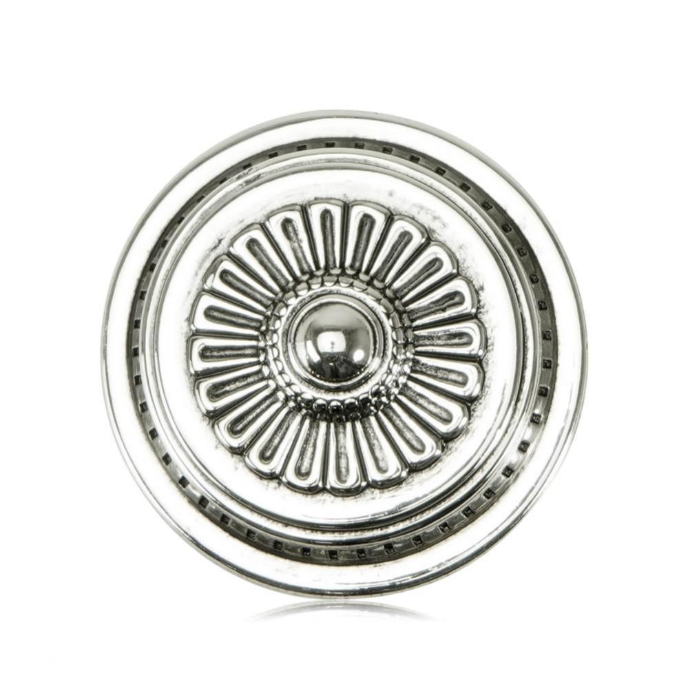 Lakewood Knob Burnish Silver Finish