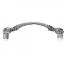 Edgar Berebi 7751/16 - 5'' C To C Glendale Pull; Clear Crystal Burnish Silver Finish