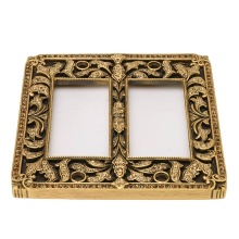 Edgar Berebi 7874/9 - Edgar Berebi Switch Cover Double Gfi Switch Cover Decorated With Light Colorado Topaz And Smoked T