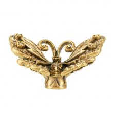Edgar Berebi 8184/9 - Butterfly Knob; Lt. Colorado, Lt. Smoke and Smoke Crystal Museum Gold Finish
