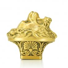 Edgar Berebi 8196/FG - Lion In Winter Knob Florentine Gold Finish