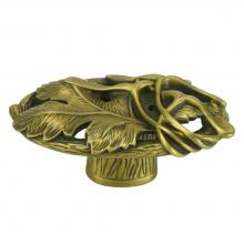 Edgar Berebi 8203BB - Edgar Berebi Arts and Craft Oak Park Knob In Burnished Brass Plate