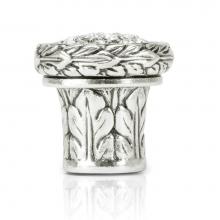 Edgar Berebi 8502/16 - Nantucket Jewel Mini Knob; Clear Crystal Burnish Silver Finish