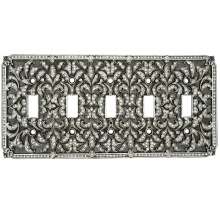 Edgar Berebi 9445/16 - 5 Toggle Switch Cover; Clear Crystal