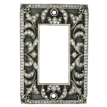 Edgar Berebi 9573MS - Single Gfi Switch Cover; Clear Crystal
