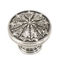 Edgar Berebi 9637/6 - Edgar Berebi Toulouse Knob In Burnished Silver Plate
