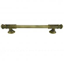 Edgar Berebi 9933BB - Edgar Berebi Astoria 12'' Center To Center Appliance Pull In Burnished Brass Plate