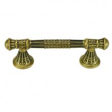 Edgar Berebi 9942BB - Edgar Berebi Astoria 3-1/2'' Center To Center Pull In Burnished Brass Plate