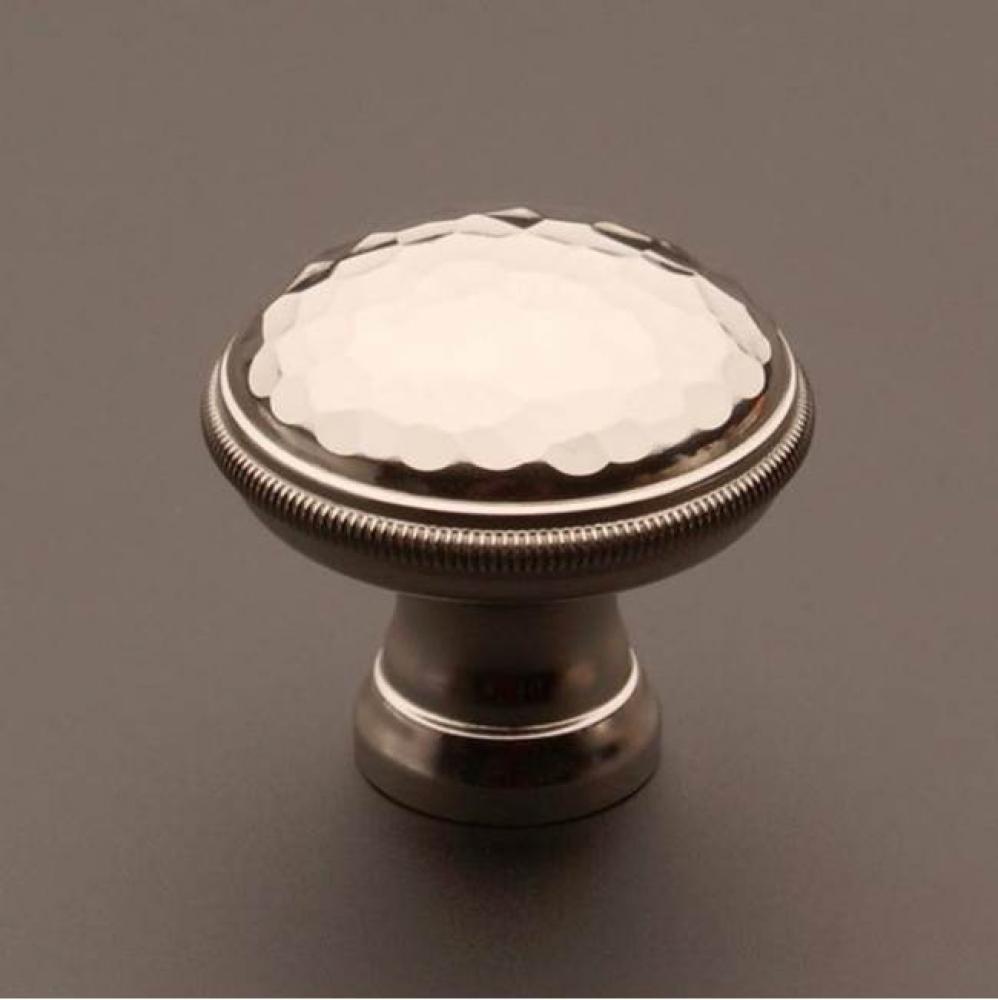 Cabinet Knob - Knurled and Hammered