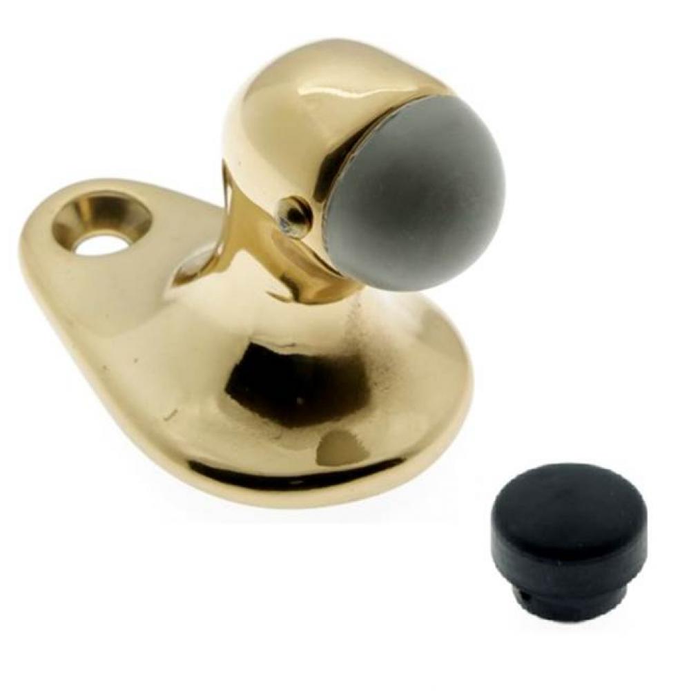 Small Stop ''Gooseneck'' Polished Brass No Lacquer