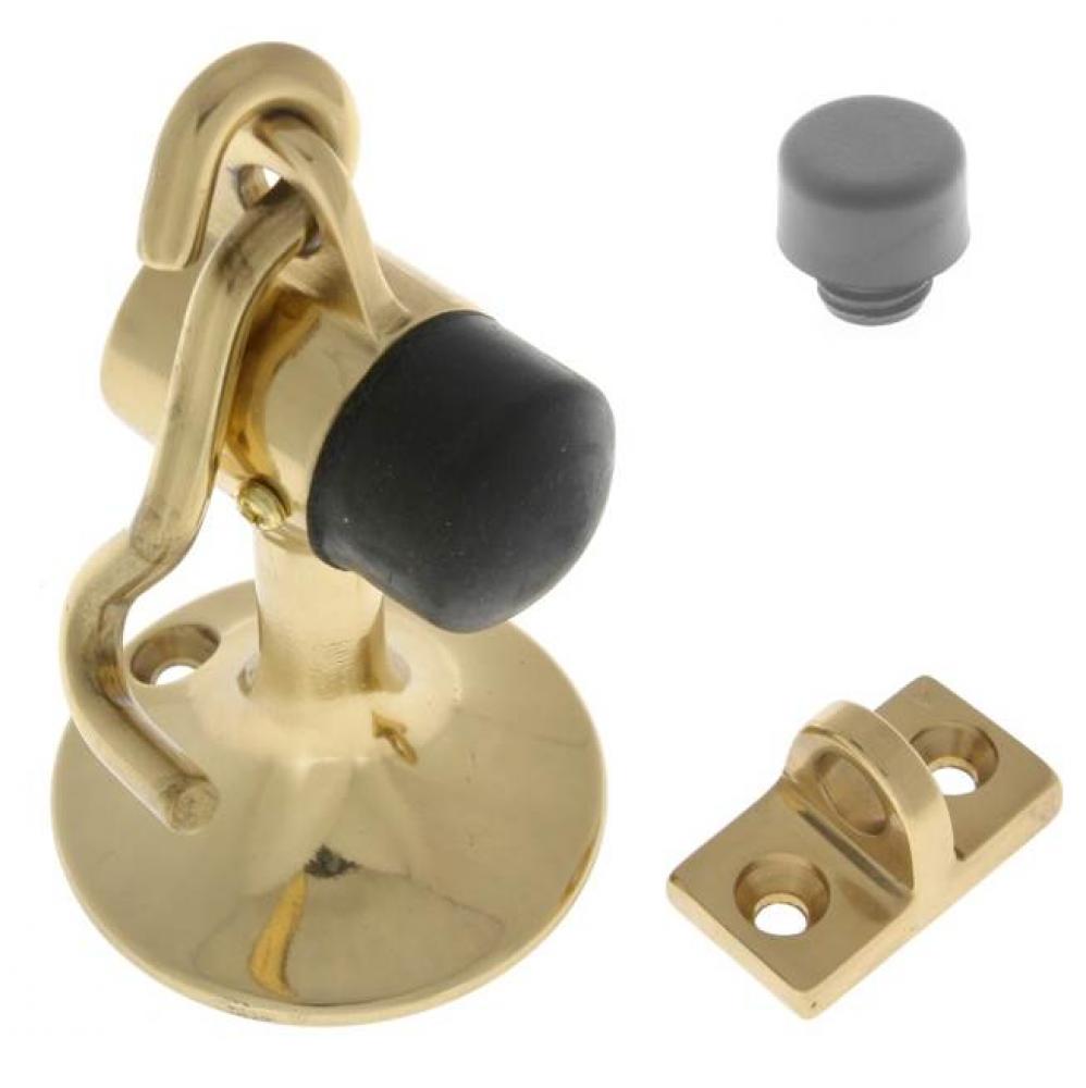 ''Canon'' Hook Stop Polished Brass No Lacquer