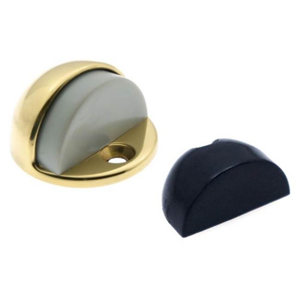 Low Dome Stop Polished Brass No Lacquer