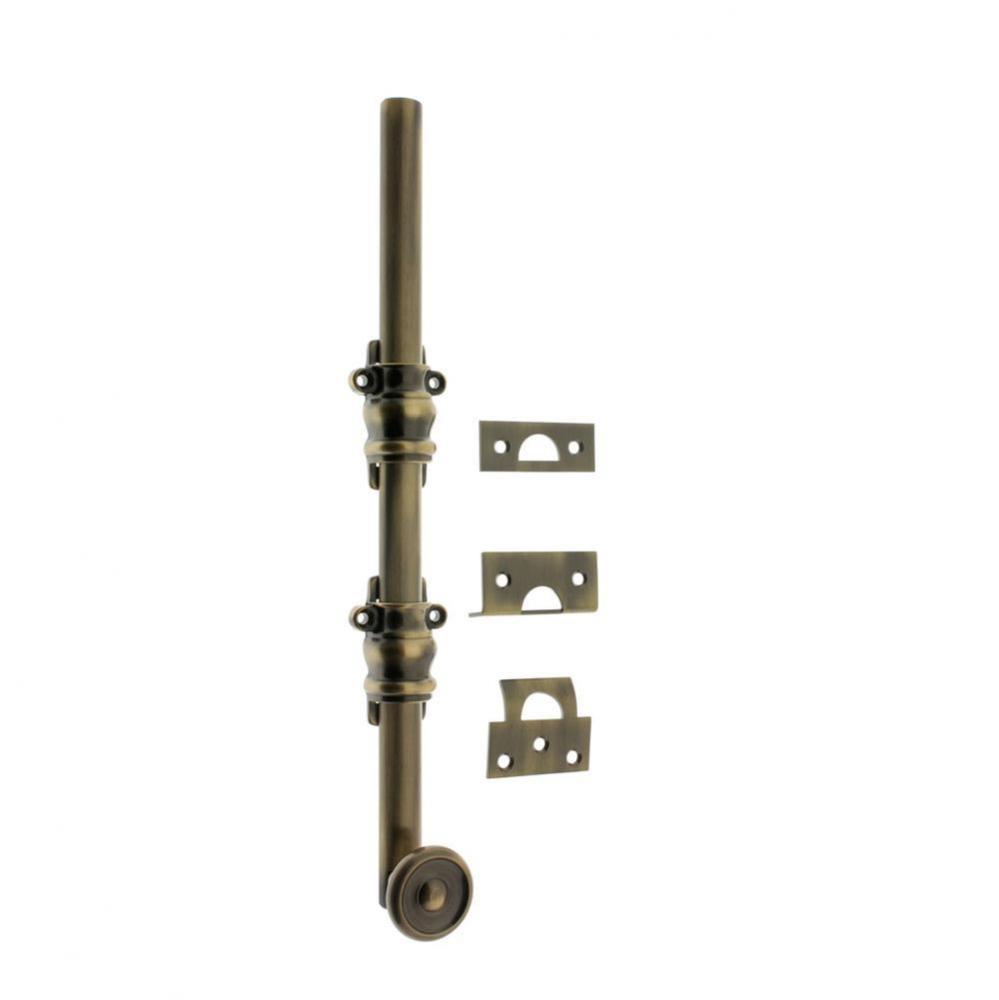 8'' Ornamental Bolt 11/16'' Dia. W/ 2'' Barrel Guide/Swirl Knob Anti