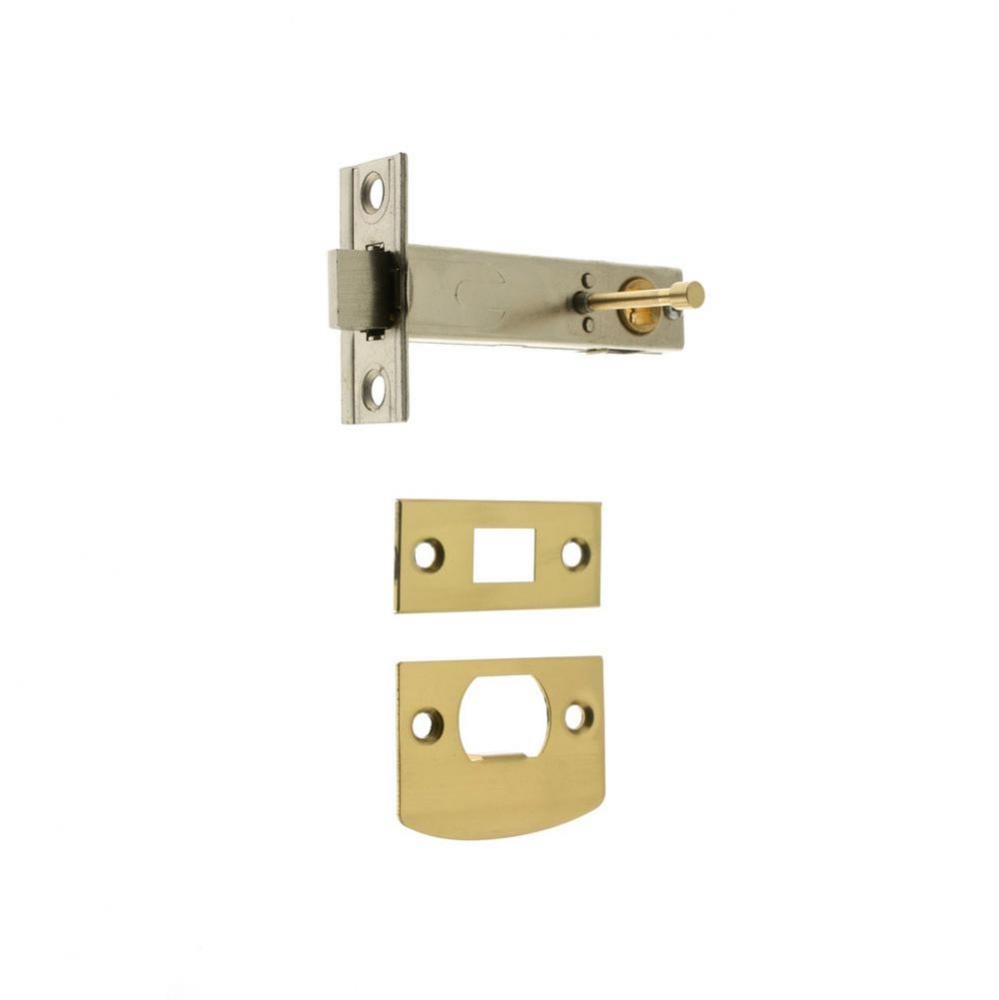 2-3/4'' Backset, Privacy Tubular Latch Polished Brass