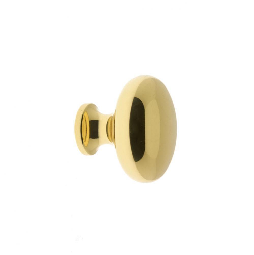 1-1/2'' Round Knob Polished Brass