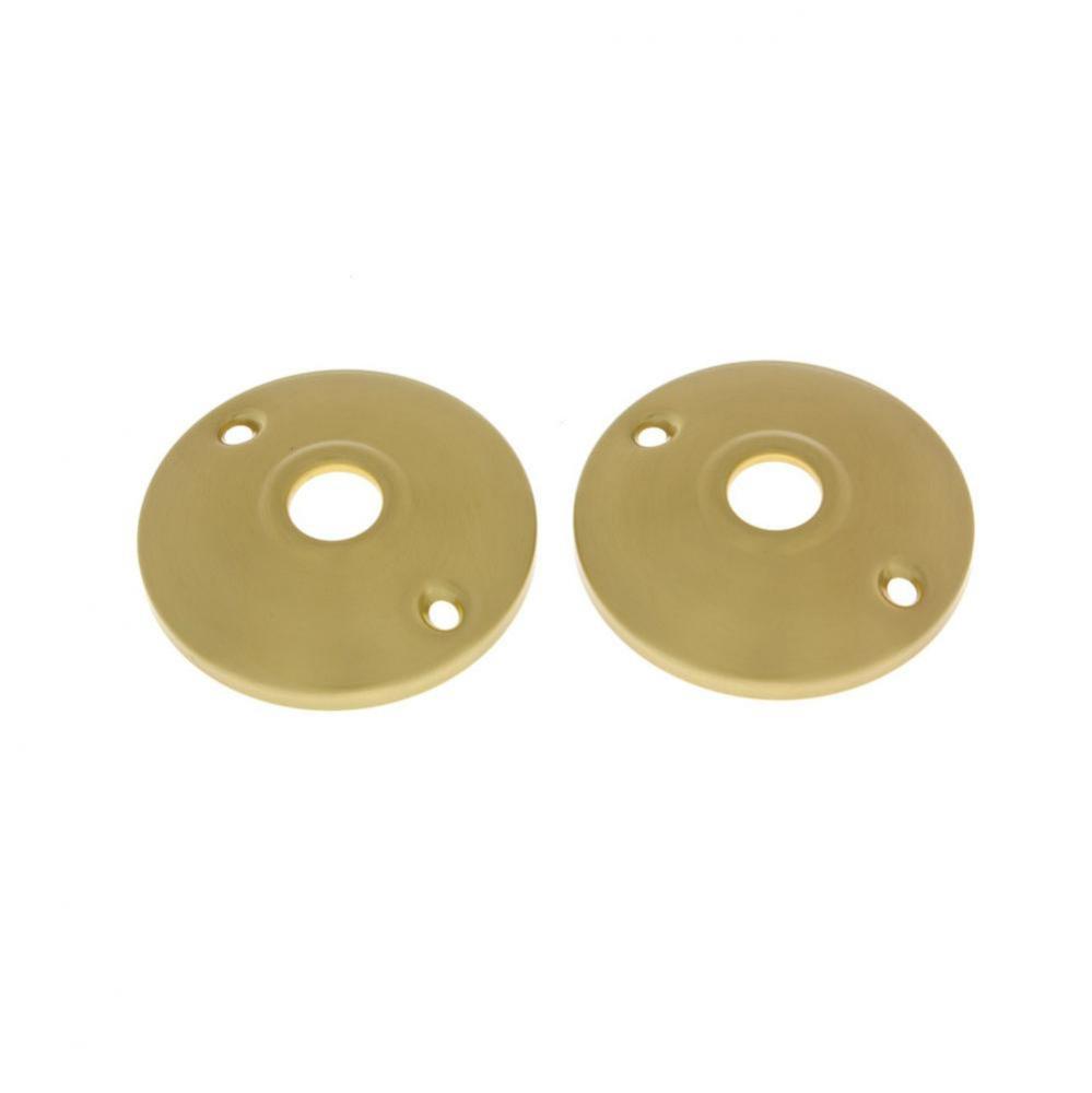 2-3/4'' Diameter Rosette (Pair) Polished Brass