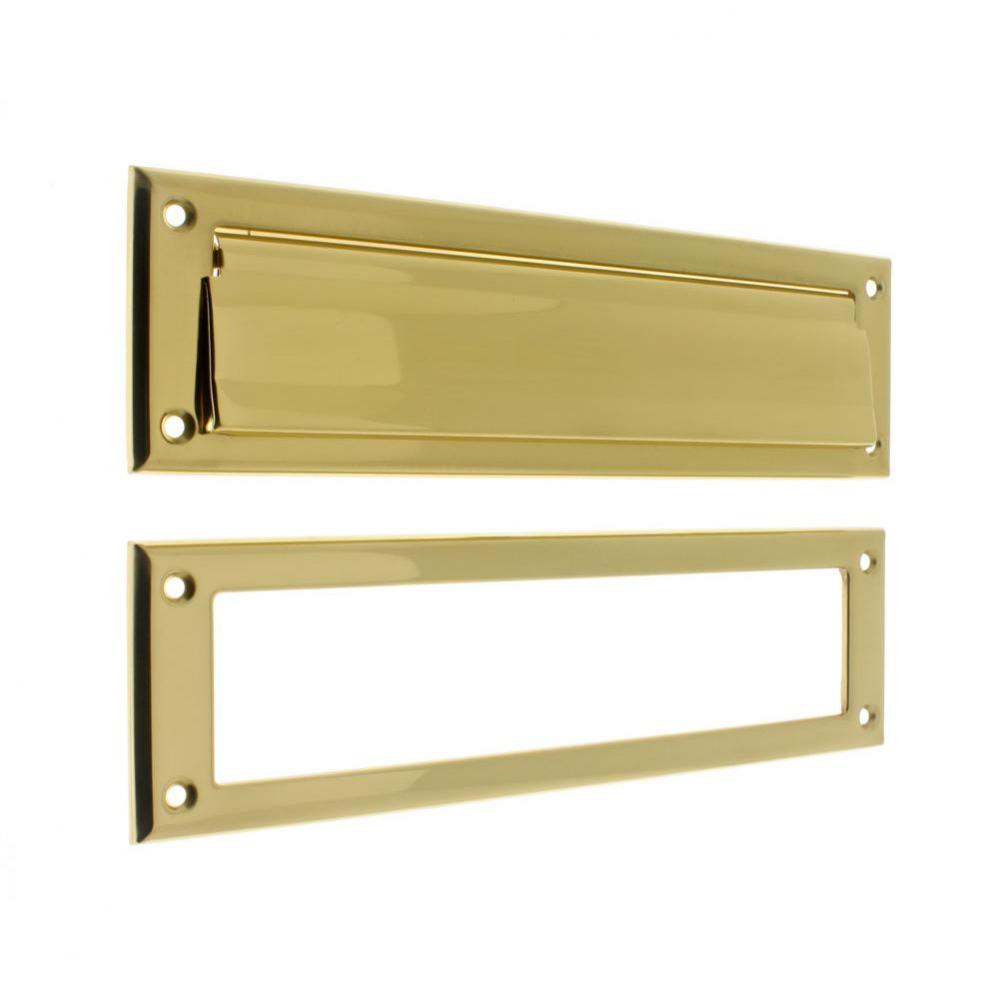 Magazine Mail Plate & Open Back Plate Polished Brass