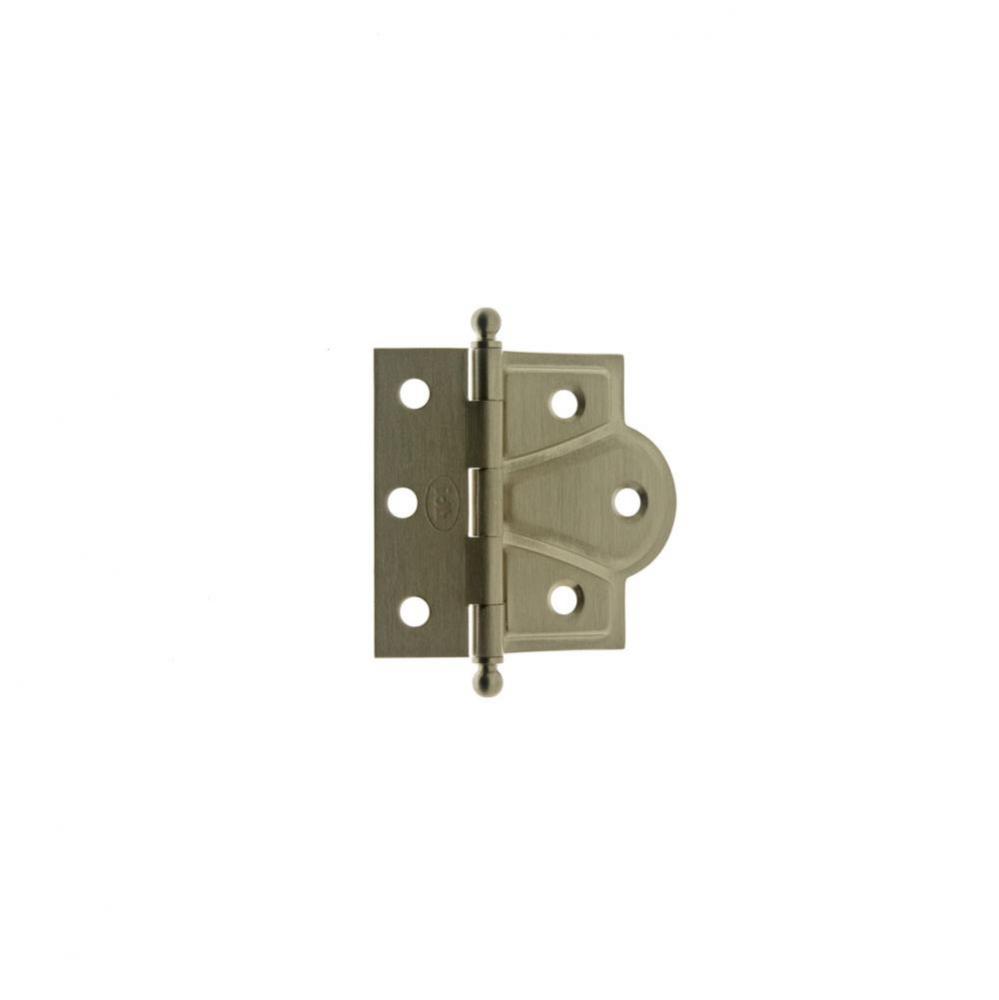 Solid Brass 2-1/2'' X 2-3/4'' Combo Mortise/Surface Offset Hinge Ball Finials