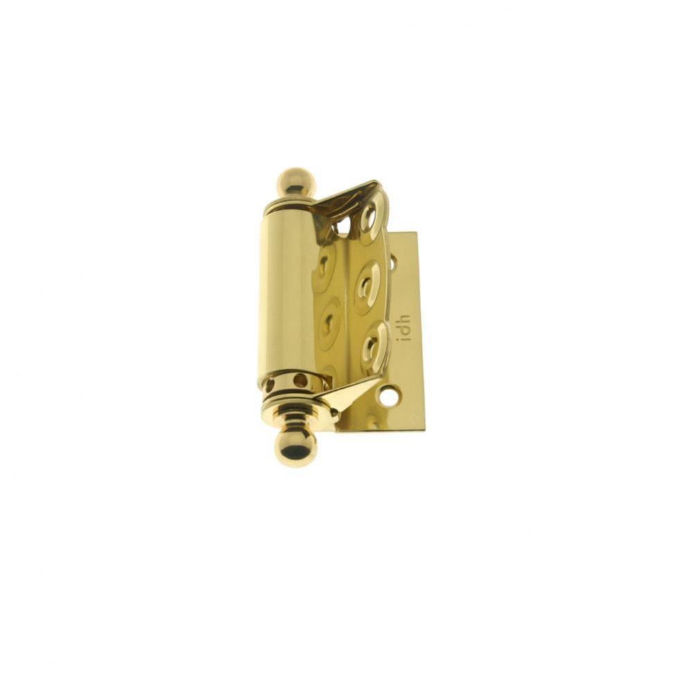 Solid Brass Half Mortise Adjust. Spring Screen Door Hinge 2-3/4'' X 3'' W/ Bal