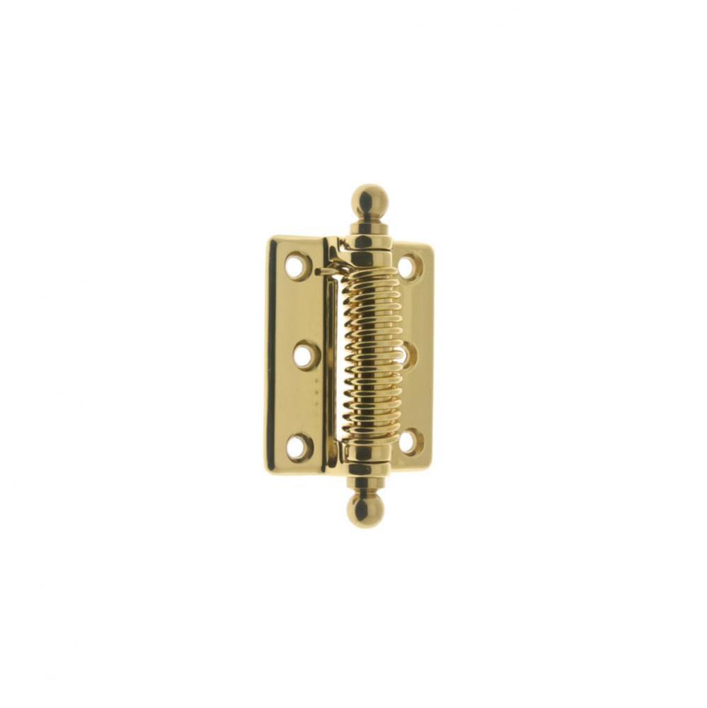 Solid Brass 3'' X 2-1/2'' Heavy Duty Spring Screen Door Hinge W/ Ball Finials