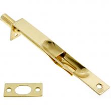 Idh 11010-003 - 6'' Flush Bolt W/ Square End Polished Brass