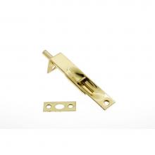 Idh 11014-003 - 4'' Flush Bolt W/ Square End Polished Brass