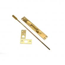 Idh 11020-003 - Extension Flush Bolt Ul Standard 12'' Rod Polished Brass