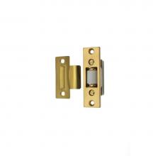 Idh 12028-003 - Heavy Duty Silent Roller Latch W/ T-Strike, Adjustable Polished Brass