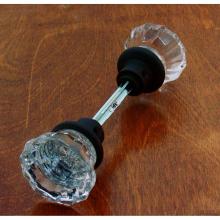 Idh 21302-10B - Fluted Crystal Knob W/ Solid Brass Shank (Two Knobs W/ Spindle) Oil-Rubbed Bronze
