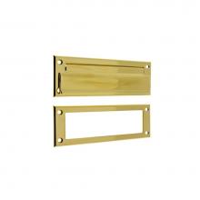 Idh 22110-003 - Letter Mail Plate & Open Back Plate Polished Brass