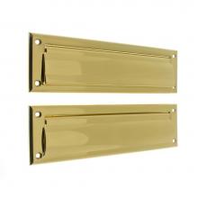 Idh 22123-003 - Magazine Mail Plate & Closed Back Plate Polished Brass