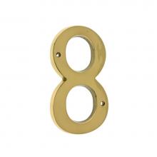 Idh 23208-003 - 6'' Cast Solid Brass Number: #8 Polished Brass