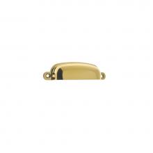 Idh 25216-003 - 3-1/2'' Large Drawer Pull Polished Brass