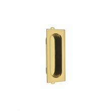 Idh 25400-003 - Solid Brass Rectangular Flush Pull Polished Brass