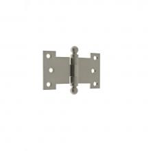 Idh 80255-015 - Solid Brass 2-1/2'' X 4-1/2'' Parliament Hinge W/ Ball Finials (Pair) Satin Ni