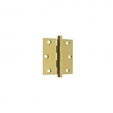 Idh 83030-3NL - 3'' X 3'' Solid Extruded Brass Square Corner Door Hinge (Pair) Polished Brass