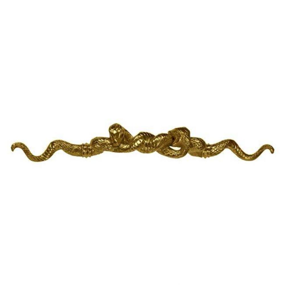 Double Snake Pull 10'' In Satin Brass