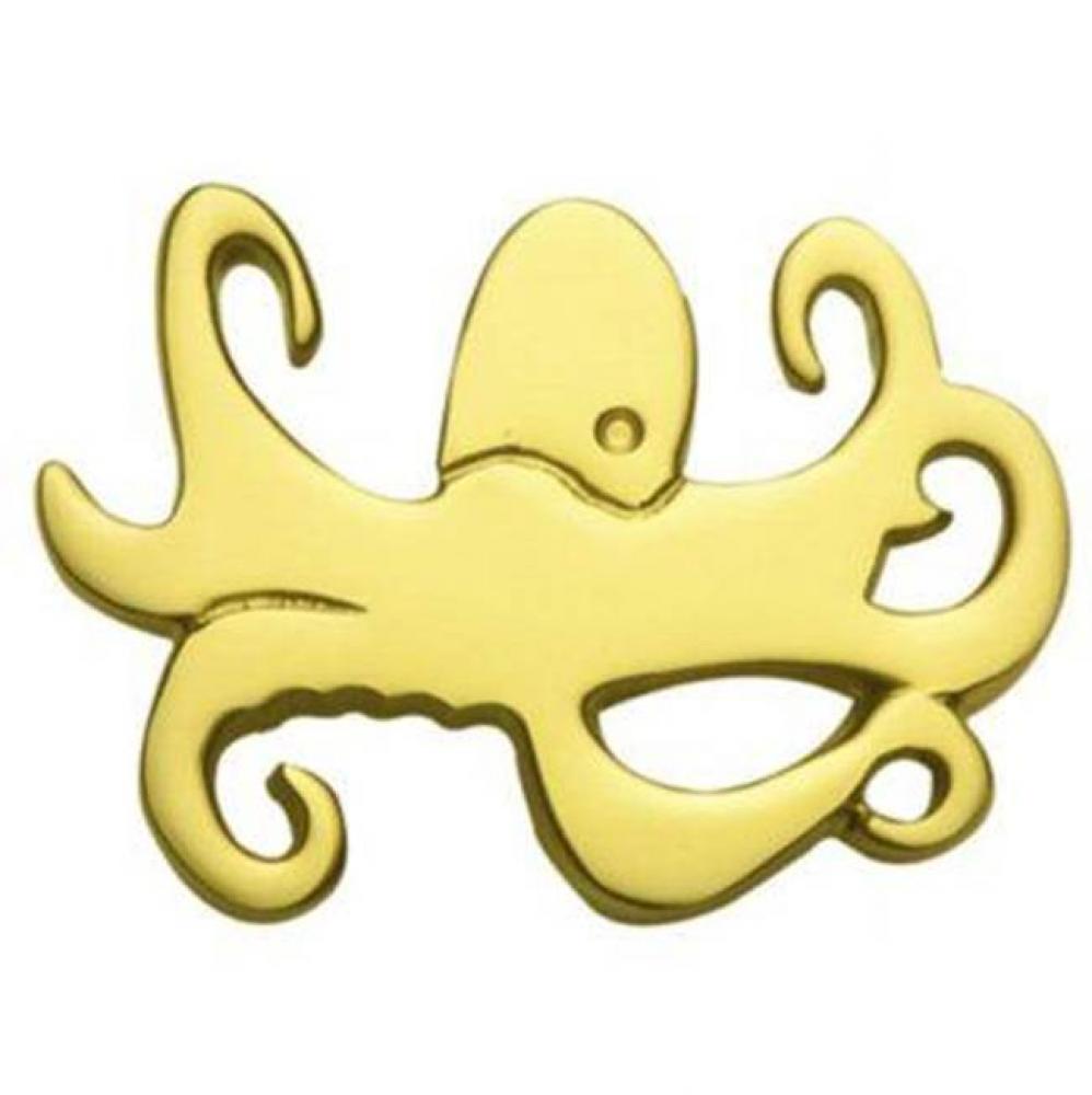 Octopus Pull In Brass