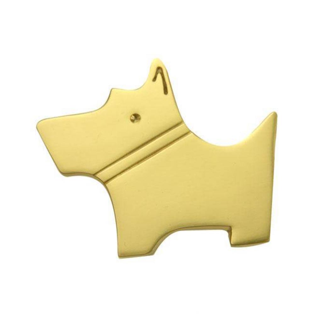 Rf Scotty Dog Pull In Brass