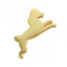 Lisa Jarvis SC26B - Lf Poodle Dog Pull In Brass