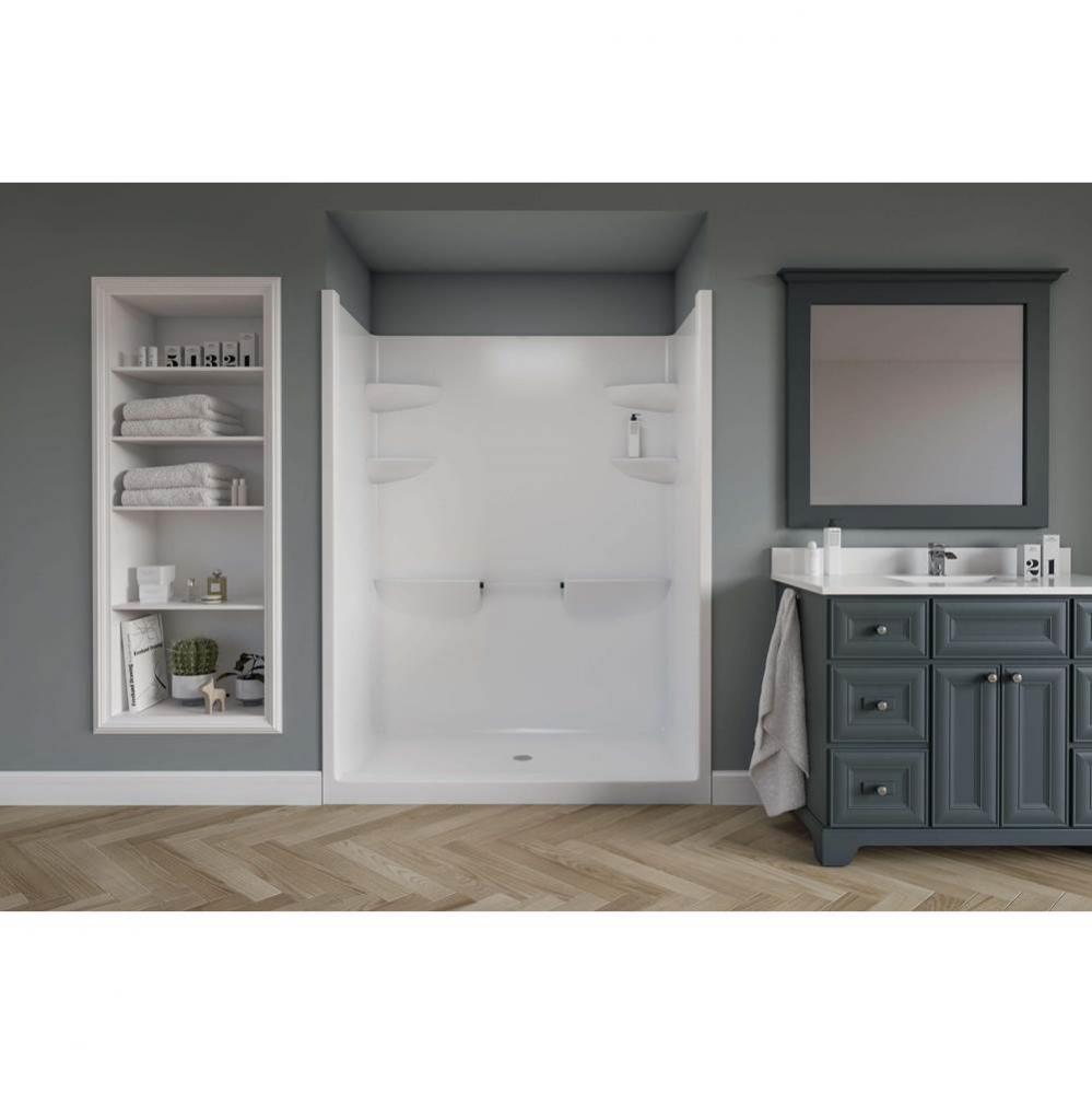 White Melrose 5 Shower Stall