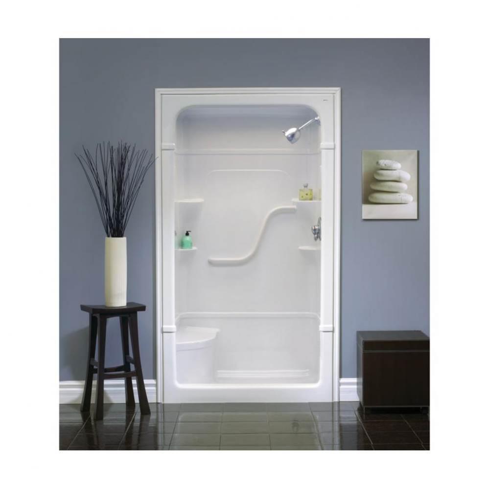 White Madison 4 Multi Shower Stall With Seat