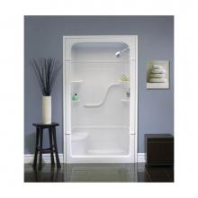 Mirolin Canada SH43LS1 - White Madison 4 Multi Shower Stall With Seat