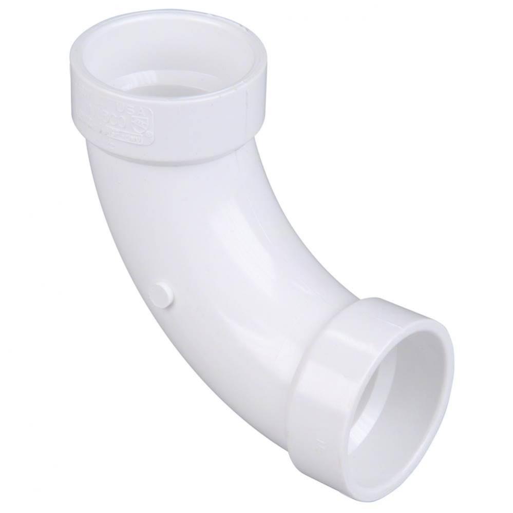 4807LT 4  HXH 90 LONG TURN ELBOW PVC