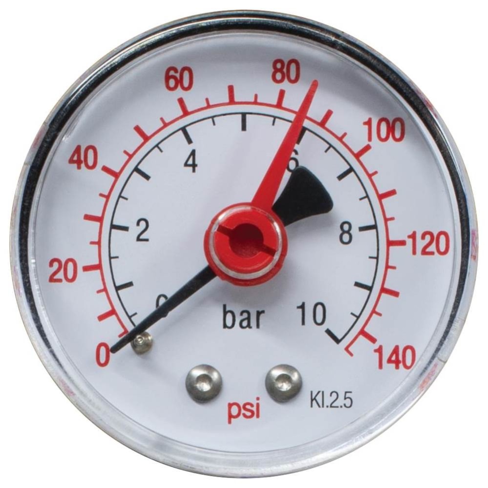 1/4 NPT PRESSURE GAUGE - BACK MOUNT