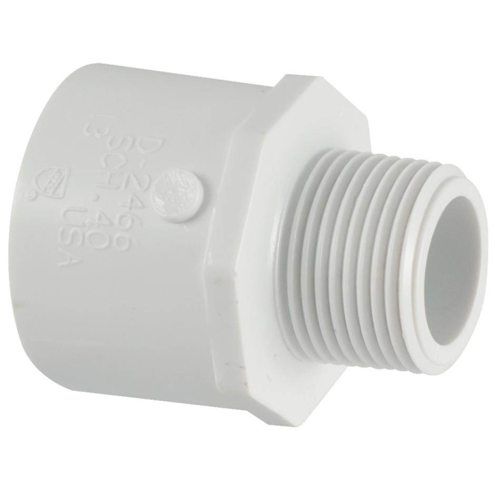 436-102 3/4X1 MXS RED MALE ADAPTER PVC40