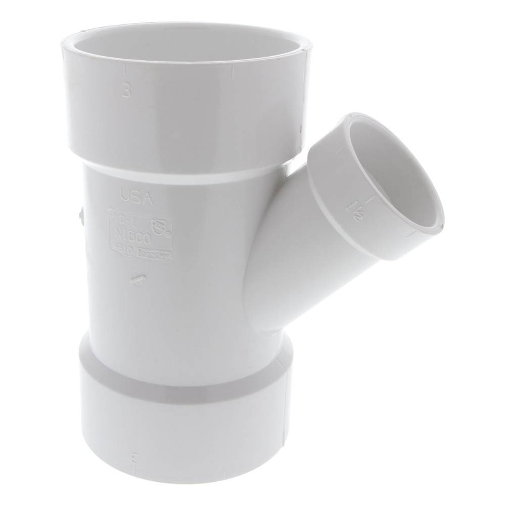 4810R 3X3X11/2 Hxhxh 45 Wye Pvc