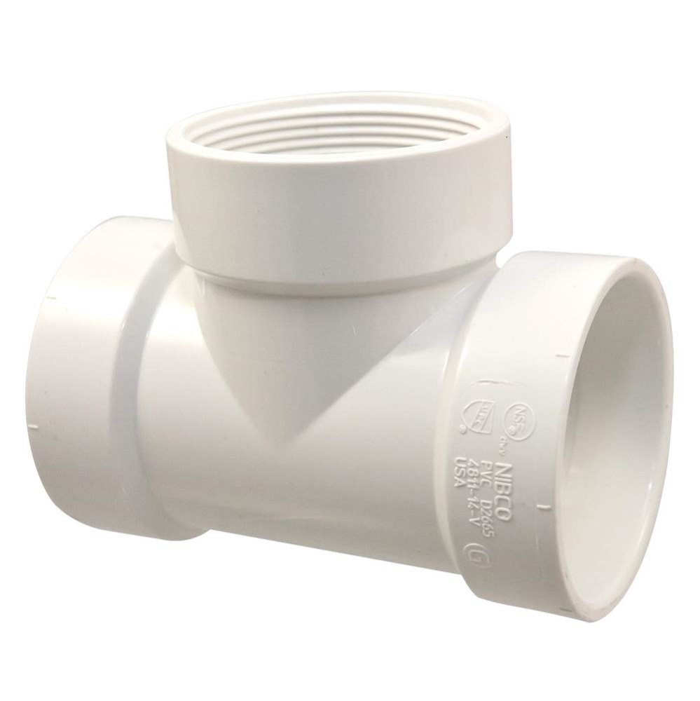 481114V 4 HxhxFIPt Test Tee Pvc