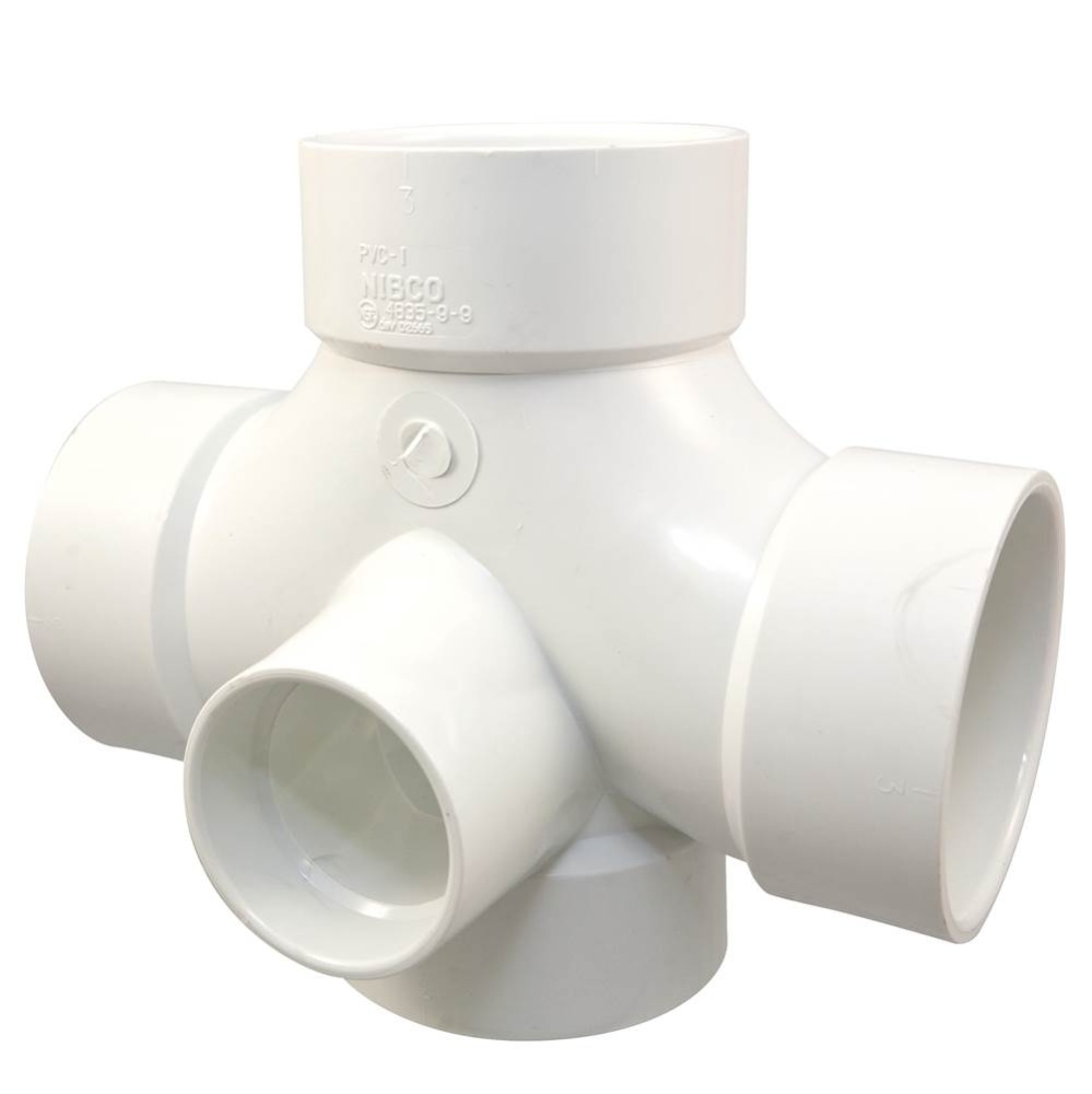 483599R 3X3X3X3X2X2 HUB DBLE T W/R and L PVC