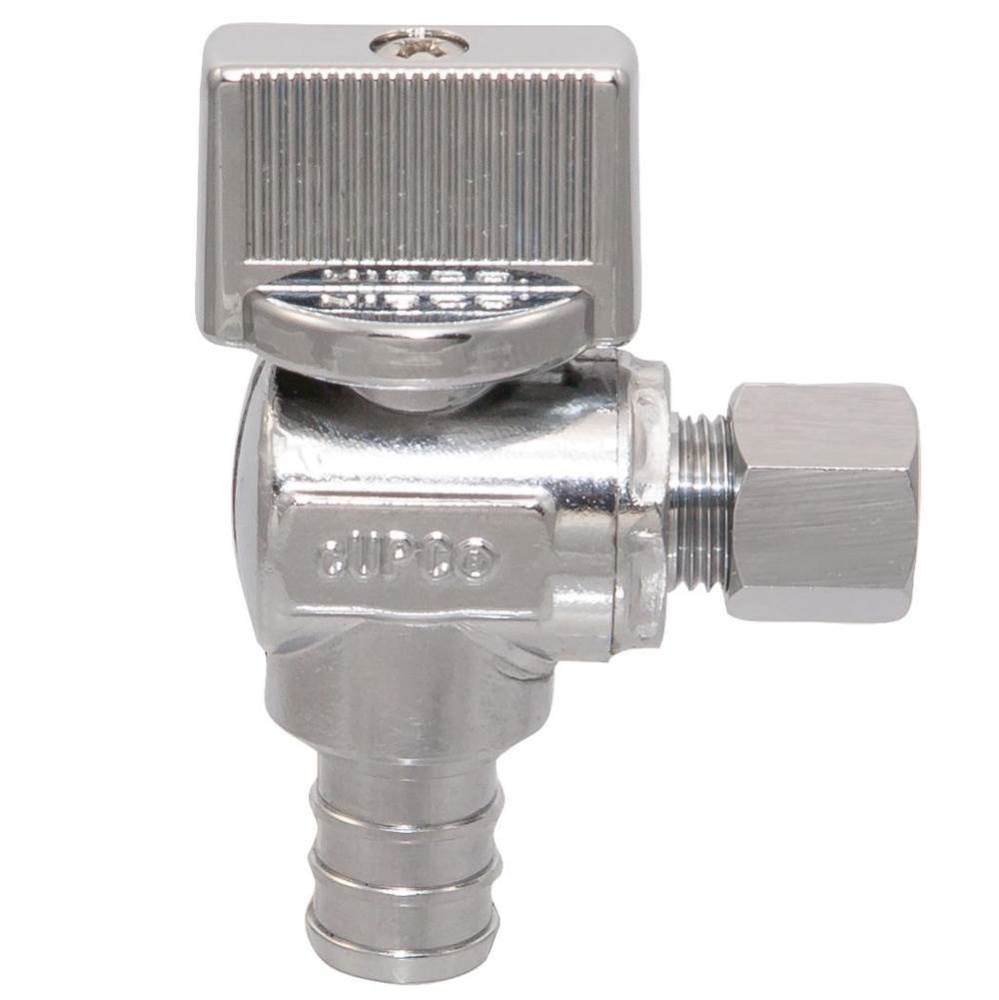 7165-LF ANGLE SUPPLY STOP 1/2PEX X 1/4OD